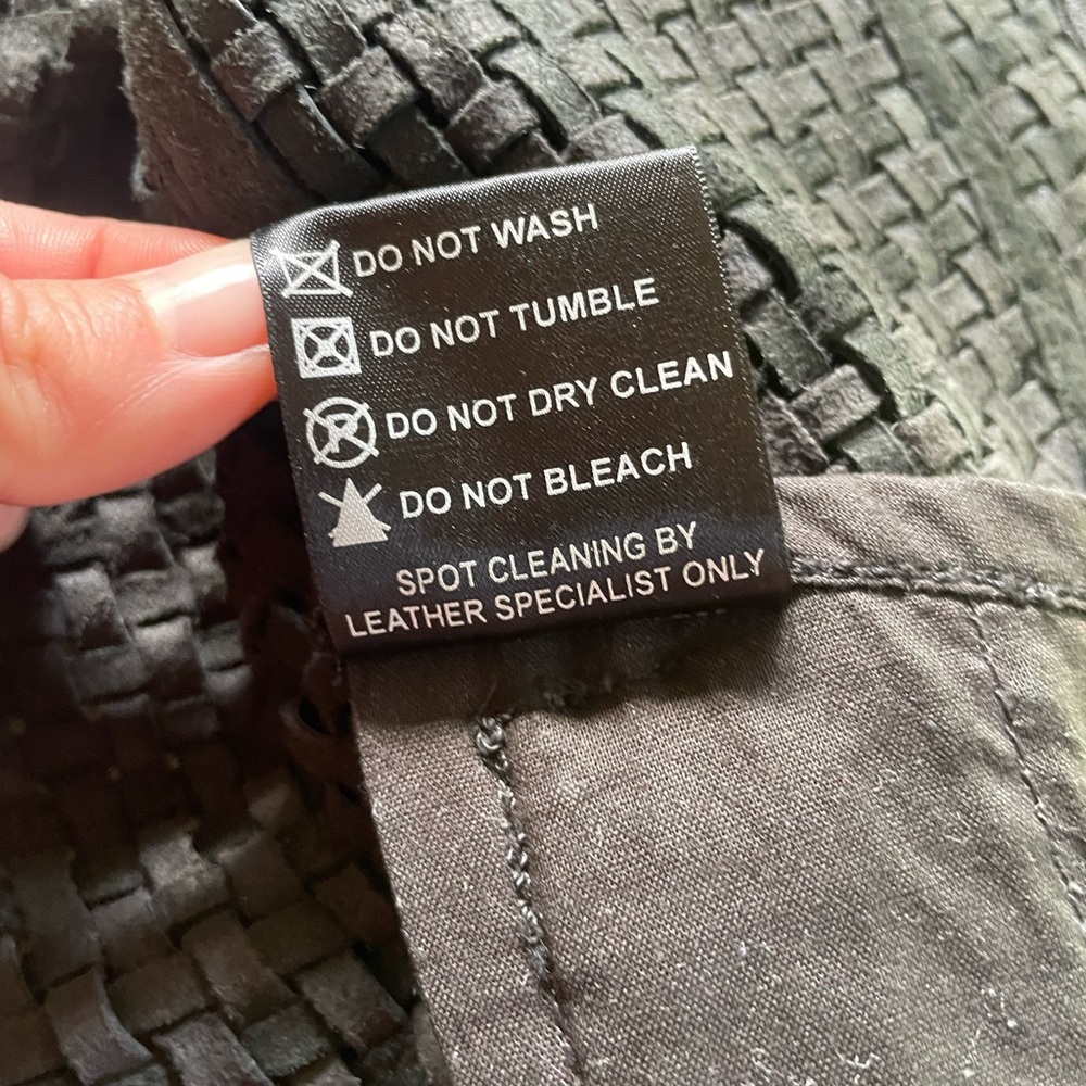 Improvd Woven 100% Genuine Leather Jacket Size XS - Picture 9 of 14